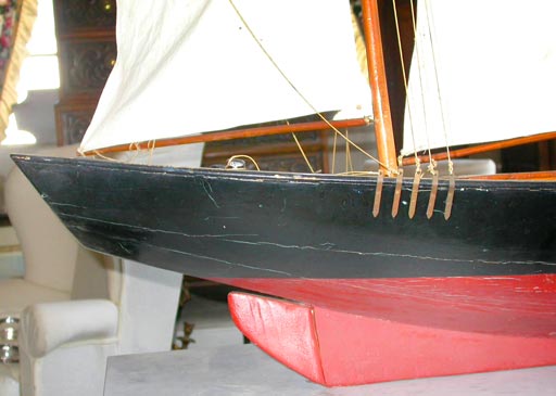 Stately Wooden Sail Boat Model 1
