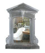 Large 19th Century Zinc Architectural Mirror