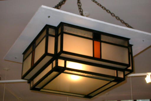 Square Plafonnier Flush-Mounted Ceiling-Fixture