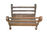 Antique Iron Log Cradle