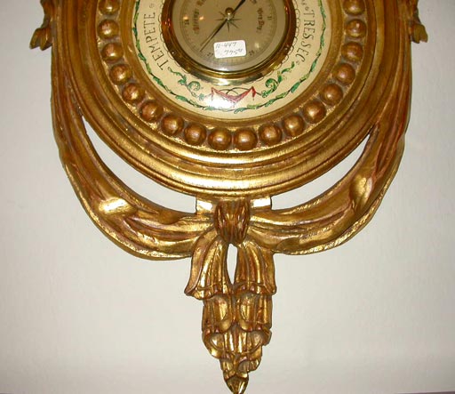 Carved Giltwood Neo-Classical Barometer