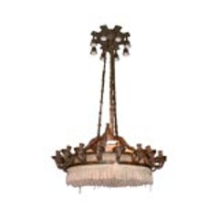 Bronze ceiling lamp 8