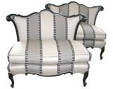 Pair French Settees