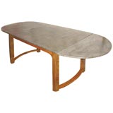 French Zinc Top Table