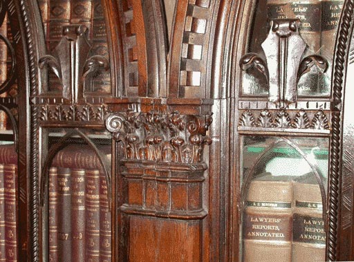 English Neo Gothic Library Shelves