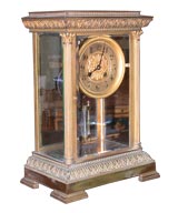 Antique Brass & Bronze eight day Carriage Clock