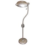 1920's Industrial Floor Lamp with Saucer Shade