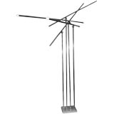 Italian Polished Nickel Floor Lamp "The Giraff Lamp"