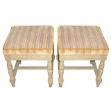 Rare pair of  Empire Jacob stools