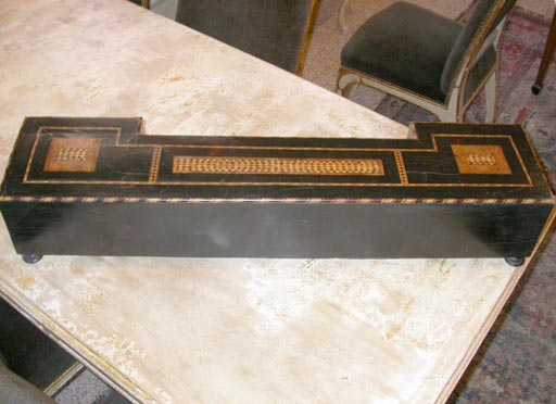 18th Century Ebonized and Inlaid Desk Cabinet In Good Condition For Sale In New Orleans, LA