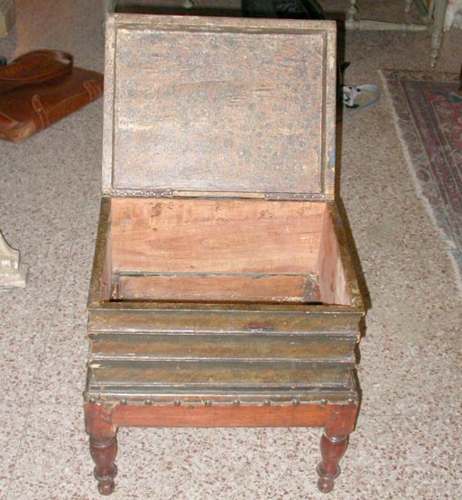 French Faux Book Table with storage