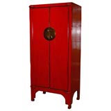Chinese Red  Lacquer Wedding Chest