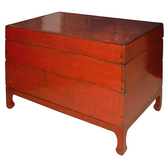 Chinese Red Lacquer Food Container