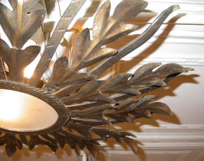 Sunburst ceiling fixture