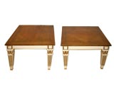 Pair of Small Neoclassical Side/Coffee Tables