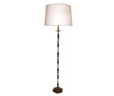 French 1940
s Gilt Bronze Floor Lamp