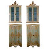 Pair of Venetian Corner Cabinets