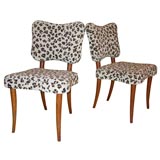 Vintage Pair of Jean Royere Pull Up Chairs