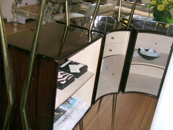 Amazingly Beautiful Gio Ponti Curved Floating Bar