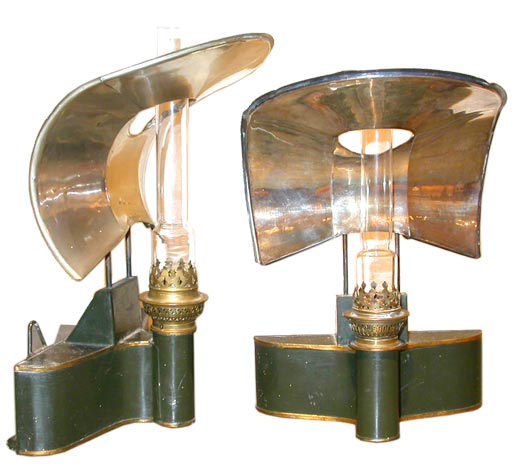 French Railroad Oil Lamps