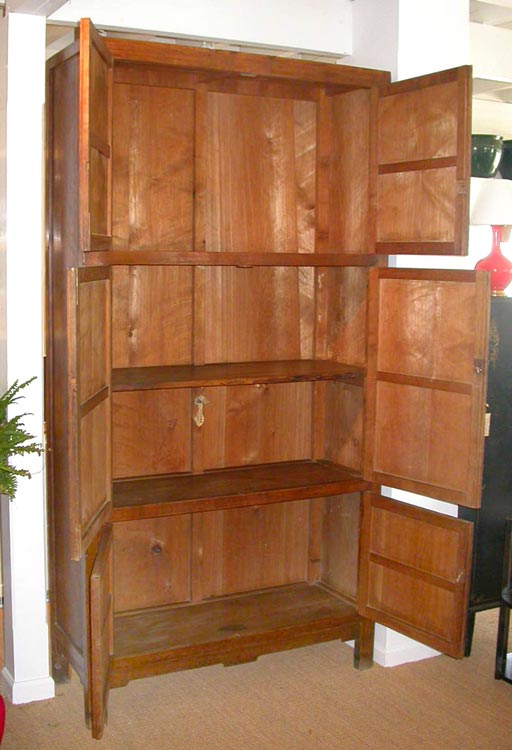 Large antique Chinese pine cabinet, unusual simplicity.