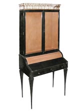 Vintage FRENCH 1950'S WRITING DESK & CABINET Possibly by Emilio Terry