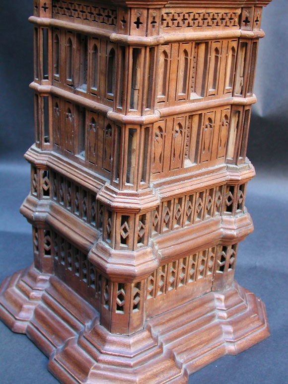 19th Century ITALIAN 'GRAND TOUR' MAQUETTE OF GIOTTO'S BELL TOWER IN FLORENCE