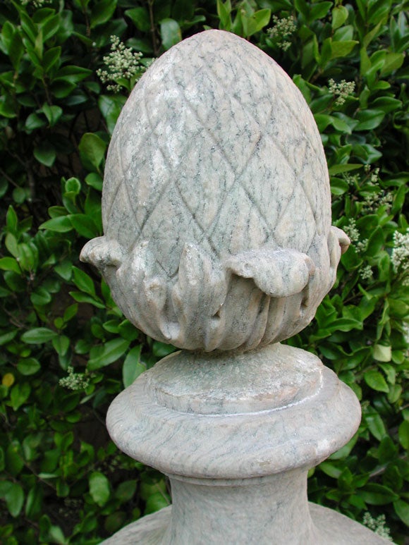 SET OF FOUR ITALIAN BAROQUE PIETRA DI GASSINO  URNS