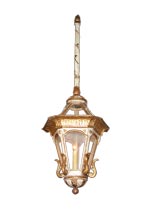 ITALIAN NEO-CLASSICAL CREAM-PAINTED AND PARCEL-GILT LANTERN
