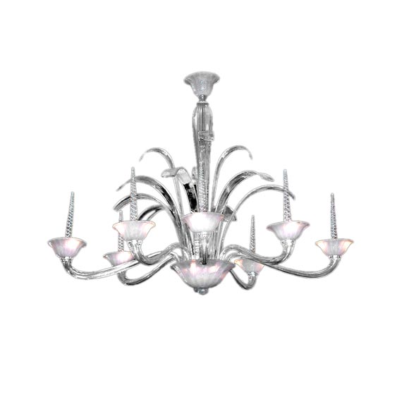 ITALIAN 1940
S EIGHT-LIGHT OVAL CHANDELIER