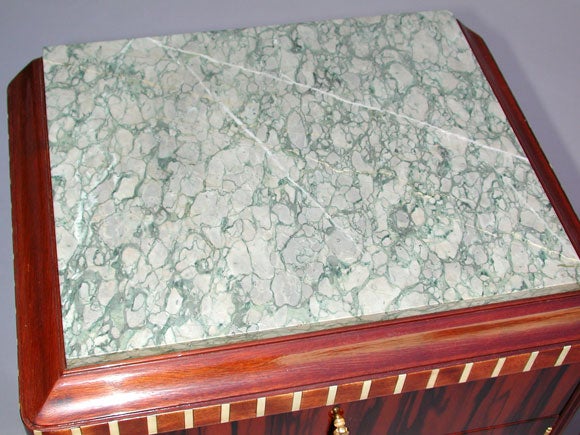 PAIR OF FRENCH ART DECO BEDSIDE TABLES  Attributed to DIM