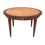 FRENCH 1940'S MACASSAR VENEERED TABLE After Jacques Adnet