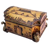 SUPERB ITALIAN BAROQUE LACCRA POVRA DOMED BOX
