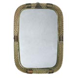 ITALIAN ART DECO  WALL MIRROR probably by Seguso Vetri D'Arte