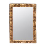 ITALIAN BAROQUE CARVED AND GILDED RECTANGULAR MIRROR