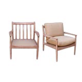 PAIR OF DANISH 1950
S  ARMCHAIRS