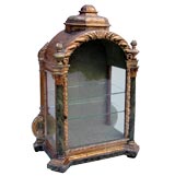 ITALIAN BAROQUE GILTWOOD DOMED VITRINE
