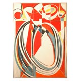 jojo legaspi Georges Csato painting Hungary mixed media on canvas.