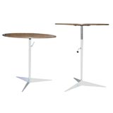 Pair of Adjustable Tripod Base Cigarette Tables after Tony Paul