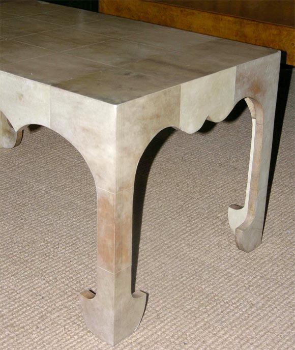 Mid-20th Century Parchment Cocktail Table after Jean-Michel Frank