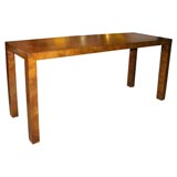 Olive Burl Console Sofa Table