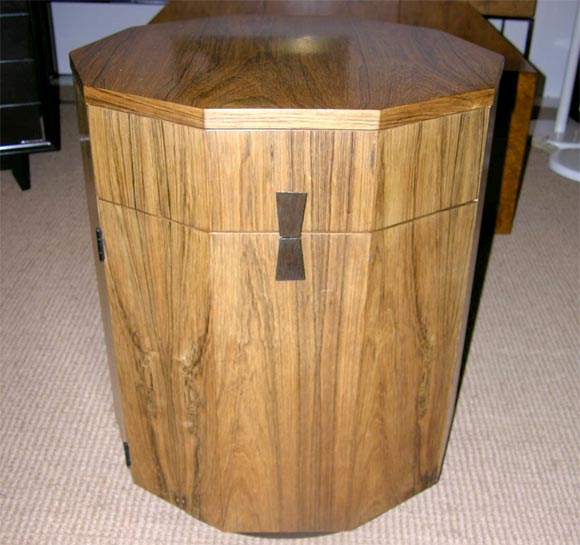 Decagon Rosewood Lamp Table by Harvey Probber