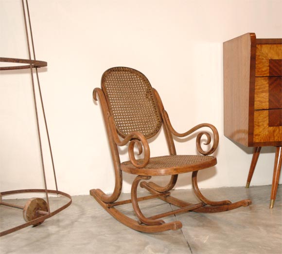40's Thonet Children's Rocking Chair