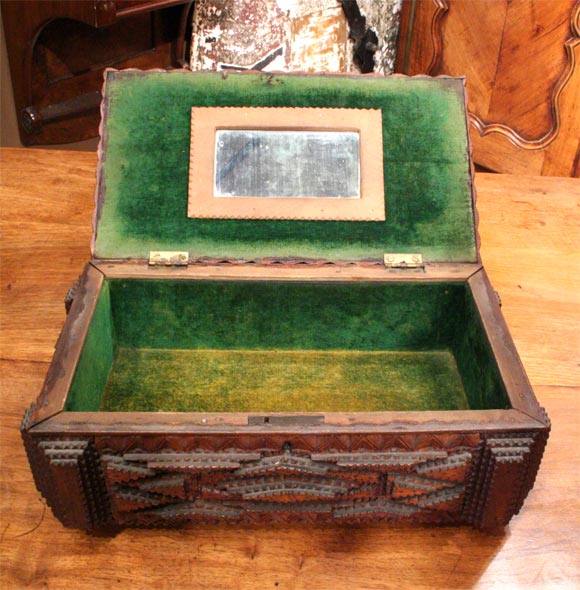 19th Century Tramp Art Box. 2