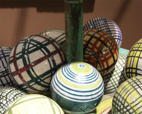 Ceramic An Assortment Of English Carpet Balls Priced Each