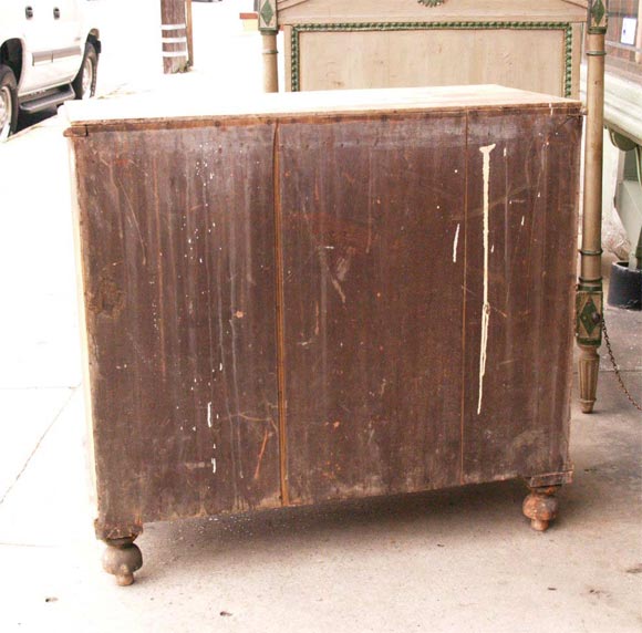 Small Grain Painted 4 Drawer Chest 4