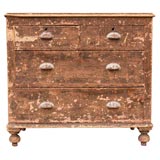 Small Grain Painted 4 Drawer Chest