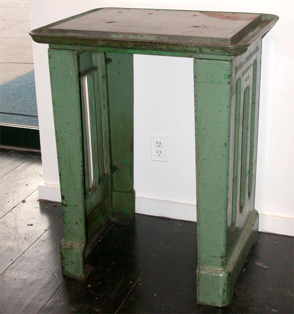 PAIR OF INDUSTRIAL DRILL PRESS TABLES