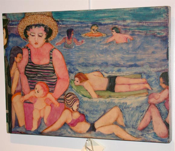 KAY NIELSEN PAINTING ''playa caleta''