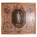 CIRCA 1780 GEORGE III GRISAILLE PAINTING